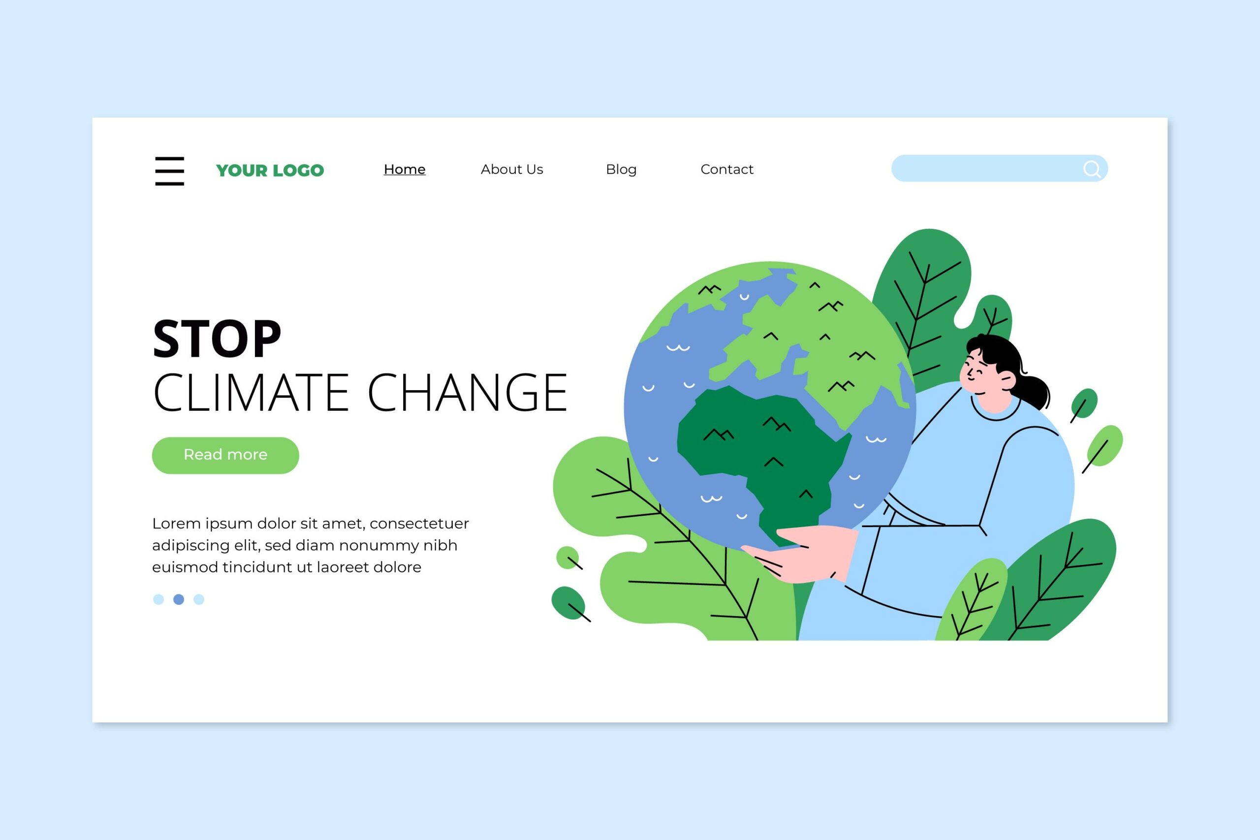 Imagen que representa una web sostenible